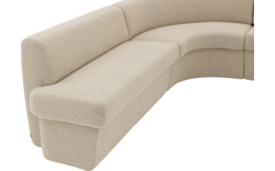 Goossens eetkamer hoekbank florence beige stof - 8260604-goossens-florence-eetkamerstoel-stof-beige-01