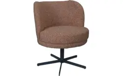 Goossens eetkamerstoel bologna bruin stof - 8260632-goossens-bologna-eetkamerstoel-stof-bruin-01