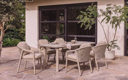 Goossens tuintafel vernazza bruin keramiek - 8260633-goossens-vernazza-tuintafels-keramiek-01
