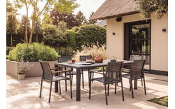 Goossens tuintafel yngvar grijs aluminium - 8260643-goossens-yngvar-tuintafels-aluminium-01