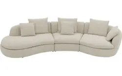 Goossens loungebank diana beige stof - 8260735-gespiegeld-02